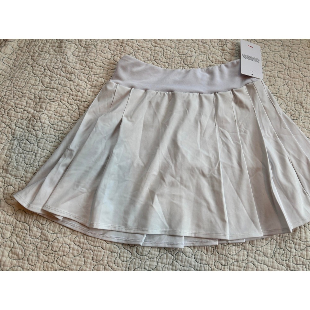Wilson Girls White Pleated Tennis Skort Built-in Shorts Kids Large